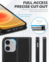 SHIELDON Case for iPhone 12 Mini 5G Genuine Leather Wallet Flip Magnetic Cover RFID Blocking Credit Card Holder Kickstand TPU Shockproof Case Comp...
