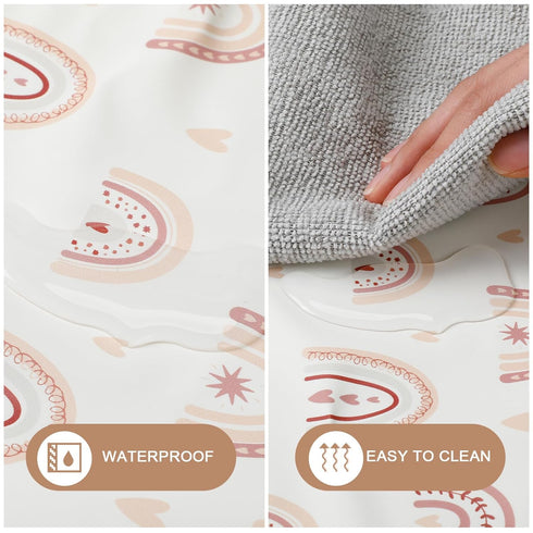 Geelin 3 Pcs PU Baby Diaper Changing Pad 20 x 28 Inches Foldable Portable Changing Mat Travel Waterproof Changing Pad Liner for Baby, Small Toddle...