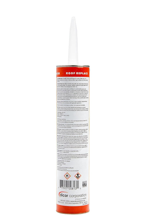 Dicor 501LST-1 HAPS-Free Self-Leveling Lap Sealant for Horizontal Surfaces - 10.3 Oz, Tan, Secure, Ideal for RV Roofing, Maintenance, Repair, Appl...