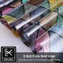 FEOMOS Stained Glass Window Film, Window Privacy Films, Colorful Lattice Window Tint, Rainbow Glass Decals Stickers for Home Anti UV 29.5x78.7 inc...