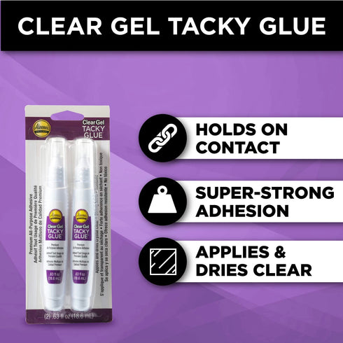 Aleene's 29618 Clear Gel Tacky Glue 2-Pack Pens...