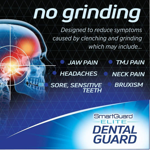Dental Guard SMARTGUARD ELITE (2 Guards 1 Travel case) Front tooth Custom Anti Teeth Grinding Night Guard for Clenching - Dentist Designed - Bruxi...