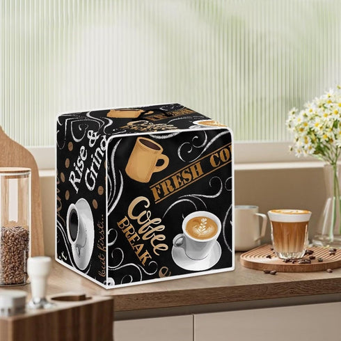 Delicious Coffee Coffee Maker Cover Mixers Small Kitchen Machine Cover Blender Dust Cover Kitchen Stand Mixer Cover Small Appliance Covers...