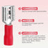 200 Pcs Red Female Quick disconnects Vinyl Insulated Spade Wire Connectors, Electrical Crimp Terminal 22-16 AWG (6.3mm)...