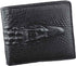 Crocodile Alligator Head Real Leather Men Bifold Slim Coin bill Wallet Purse...
