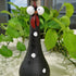 Chicken Statue Silly Chicken Decor Resin Statue Ornaments with Long Neck Handmade Unique Ornament for Home Garden Backyard Decoration(Black)...
