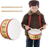 Kids Drum Set 7.87 in Wooden Toy Drum with Adjustable Strap 2 Drumsticks Educational Sensory Musical Instrument Drum Set for Toddlers Kids Baby To...