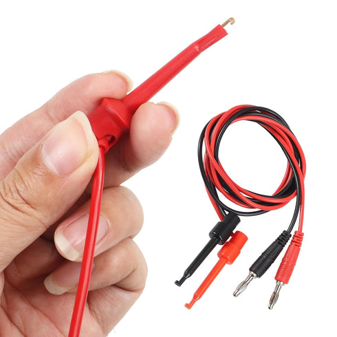 Multimeter Automotive Test Leads Kit with Crocodile Clip, Silicone Testing Lead Kit, Testing Hook, Testing Probe Professional Kit, Testing Cable...