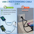 UCEC Dual USB C Cable, 4ft USB A to USB Type C Splitter Charging Cable, 2 in 1 Multi Charging Cable USB C Wire, Braided Nylon USB-C Charger Cable ...