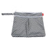 Damero 2pcs Travel Wet and Dry Bag with Handle for Cloth Diaper, Pumping Parts, Clothes, Swimsuit and More, Easy to Grab and Go (Small, Gray Trian...