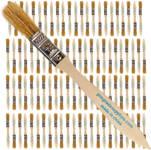 Pro Grade - Chip Paint Brushes - 96 Ea 1/2 Inch Chip Paint Brush Light Brown...