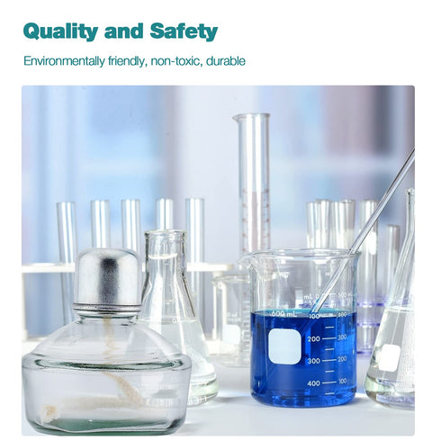 Dental Alcohol Lamp Glass Alcohol Burner Lamp Bunsen Burner with Metal Cap Dental Lab Equipment Heating 150ml with 5 Free Replacement Wicks & Funn...