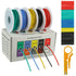 BOJACK 18 AWG Flexible Silicone Wire Electric Wire Hook up Wire Kit 300V Cables with Plus 20 ?3mm Heat Shrink Tubings and a Mini Wire Stripper(5 C...