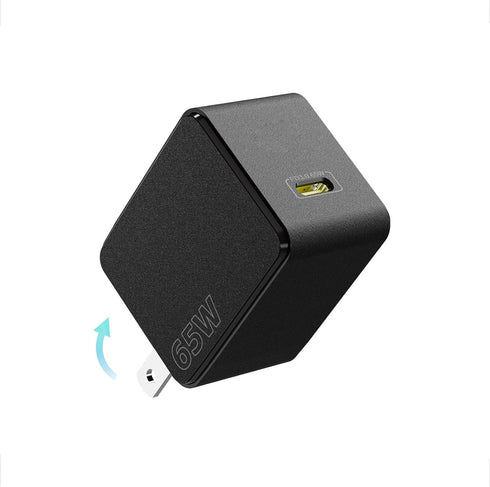 65W USB C Wall Charger, Fast Travel Charger, PD3.0 GaN III Charger with Foldable Plug, Compatible with iPhone 15 Pro/14 Pro Max/13/12, iPad Pro, M...