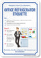 SmartSign 10 x 7 inch “Respect Your Co-Workers - Office Refrigerator Etiquette” Magnetic Sign, Conformable 32 mil Rubber, Multicolor...