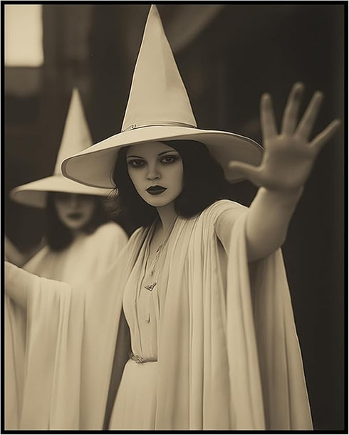 Posterizer 1 pcs-group of witches casting a spell-for occult lovers-Gothic Art-Photography Art-Gift for Steampunk or Goth Fans- unframed wall art...