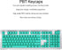 PBT Keycaps, 108 Keys P9 Mechanical Keyboard Key Backlit Key Character Translucent Key DIY Keycaps,for 61/64/87/104/108 Key Mechanical Keyboards(C...