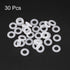 uxcell Silicone O-Rings, 10mm OD 5.2mm ID 2.4mm Width VMQ Seal Gasket for Compressor Valves Pipe Repair, White, Pack of 30...