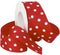 Morex Grosgrain Dot Ribbon, 1-1/2-Inch by 20-Yard Spool, Red with White Dots,3908.38/20-250...