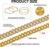FUNOJOY Cuban Link Chain Jewelry Sets for Women Rhinestone Hoop Earrings Necklace Bracelet Set Bling Diamond Hip Hop Jewelry for Women Girls...