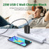 Type C Charger Fast Charging, 25W Dual Port USB-C Power Adapter, USB Wall Charger Compatible with Samsung Galaxy S21 S20 S22 S10 S6 S7 S8 S9 / Edg...
