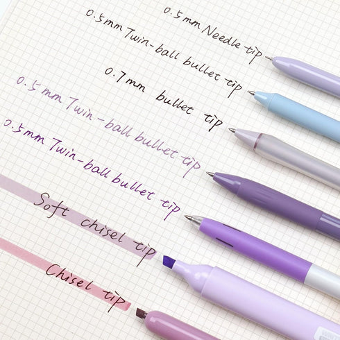 WRITECH Gel Pens Journaling Highlighters: Journal Set Aesthetic Assorted Pastel Color Ink 0.5mm Fine Point Retractable 0.7mm Black Pen Smooth Writ...