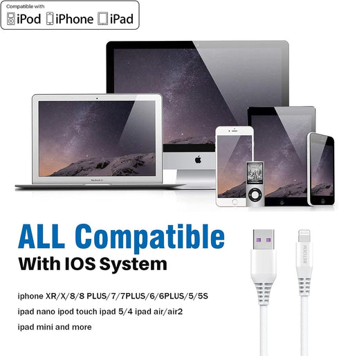Short iPhone Charging Cable (2Pack 7Inch) USB Charger Cord for Apple Lightning for iPhone 14/13/ 12/11/Xs Max/Xr/X/8/7/6/6s Plus/SE/5c/5s/5,for iP...