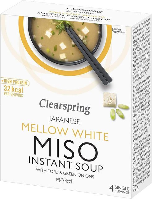 Clearspring - Instant Miso Soup - Mellow White with Tofu - 40g...