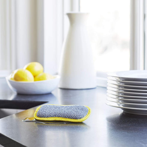 E-Cloth Washing Up Pad, Premium Microfiber Non-Scratch Kitchen Dish Scrubber Sponge, Ideal for Dish, Sink and Countertop Cleaning, 100 Wash Guaran...