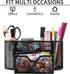 Desk Organizers and Accessories with Pencil Pen Holder Supply 8 Compartments and 1 Pullout Drawer for Home, School, and Office. (Black)...