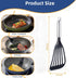 KSENDALO Thin Kitchen Spatula Turner for Egg,Fish, Slotted Flexible Plastic Spatula for Nonstick Cookware, Idea Kitchen Utensil for Egg, Bacon, Fi...