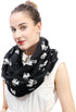 Pug Dog Print Women's Infinity Scarf Lightweight...