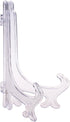 Cosmos Pack of 12 Clear Plastic Easels Plate Stands to Display Plates, Pictures or Other Items, 6 Inch Tall (Clear)...