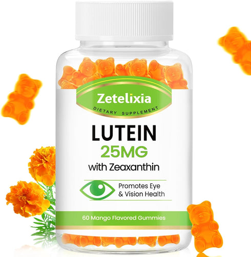 Lutein Gummies 25mg - Eye Vitamins Lutein & Zeaxanthin Eye Health Supplements for Adults,Sugar Free Eye Health Gummies Supplement - Support Vision...