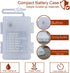 Impress Life Thanksgiving Decoration Acorn String Lights, 10ft Silver Wire 40 LED Battery Powered with Dimmable Remote Timer for Ice Age, Indoor,W...