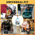 4pcs Stroller Hooks, Pushchair Clips, Bike Car Storage Hook for Bags, Wardrobe Multifunctional Hooks(Brown Black)...