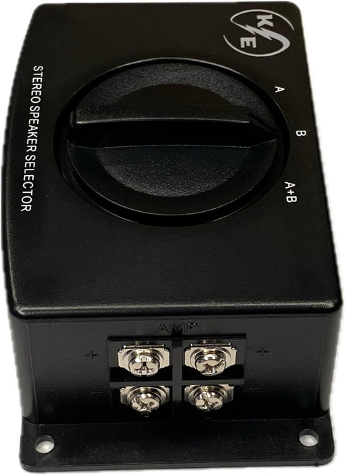 A/B A B A+B Stereo Speaker Selector Switch Switcher Combiner 2 Way Black Box...