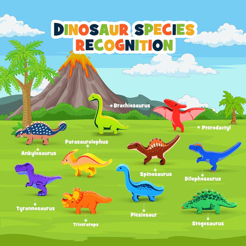 Dinosaur Toys for Kids 3-5: Wooden Stacking Montessori Toys for 3 4 5 6 7 8 Year Old Boys Girls Balance Competition Game for Family Birthday Gifts...