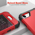 IDweel for iPhone SE 2020 Case with Screen Protector,Case for iPhone SE 2022, Sturdy 3 in 1 Shock Absorption Slim Fit Heavy Duty Hard PC Cover Sof...
