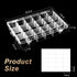 18 Grids Large Plastic Organizer Box with Adjustable Dividers, Clear Compartment Storage Container Tackle Box with Label Stickers for Beads, Craft...