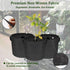 Tree Weed Barrier Mat, Non-Woven Degradable Garden Weed Barrier Landscape Fabric Mulch Ring Tree Protector with Stakes (6 Pack, 16 Inch)...