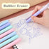8Pcs Retractable Erasable Gel Pens, Make Mistakes Disappear, Blue & Black Ink Pen for Drawing Writing Planner and Crossword Puzzles, No Smudge on ...