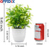 OFFIDIX Mini Plastic Artificial Eucalyptus Leaves Topiary Plant with Pots,Faux Plant Small Plants for Home,Office and Bathroom Decoration...
