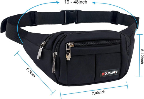 Fanny Pack for Men Fanny Packs for Women Fashionable Waist Bag for Hiking Running Traveling Plus Size Adjustable...
