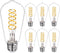 6 PCS Dimmable Vintage LED Edison Bulbs, 6W Equivalent 60 Watt, Natural White 4000K, Antique Flexible Spiral LED Filament Light Bulb, ST58 (ST19),...