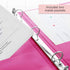 BAZIC 3 Ring Binder 1/2" Economy View Binders Organizer - Fuchsia, Round Ring, Hold 100 Sheets Paper, for School Office Home, 1-Count...