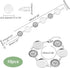 PH PandaHall 10pcs Bracelet Bezel Settings for Jewelry Making, 304 Stainless Bracelet Blank with 22mm Round Cabochon Settings Bezel Tray for Jewel...
