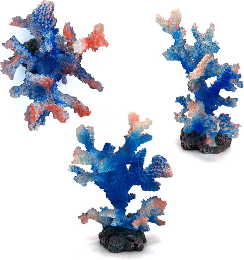 PINVNBY Artificial Coral Ornament Aquarium Sea Plants Decoration Underwater Craft Resin Coral Landscape Fish Tank Accessories Aquarium Decor Suppl...