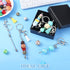 Huquary 20 Pcs Beadable Keychain Bar Set Including 10 Silver Alloy Blank Keychain 10 Leather Tassel Bulk, Keychain Making Supplies Pendant DIY Bea...