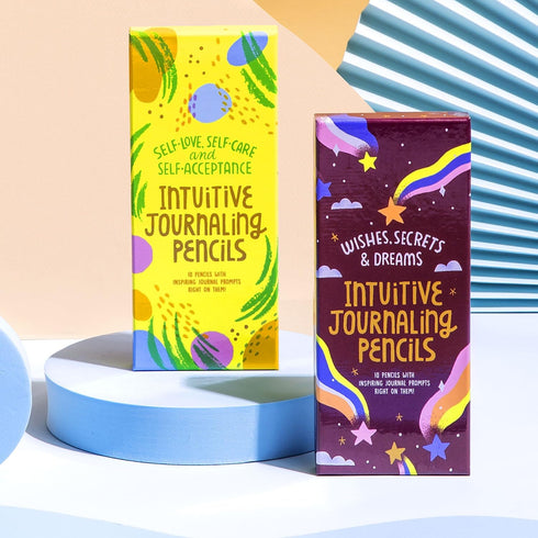 Em & Friends Intuitive Journaling Pencils: Wishes, Secrets, and Dreams Pencil Set, 10 Pencils with Journal Prompts...